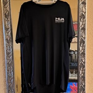 UNDER ARMOUR XL MENS heat Gear Men's Black Short Sleeve Tee